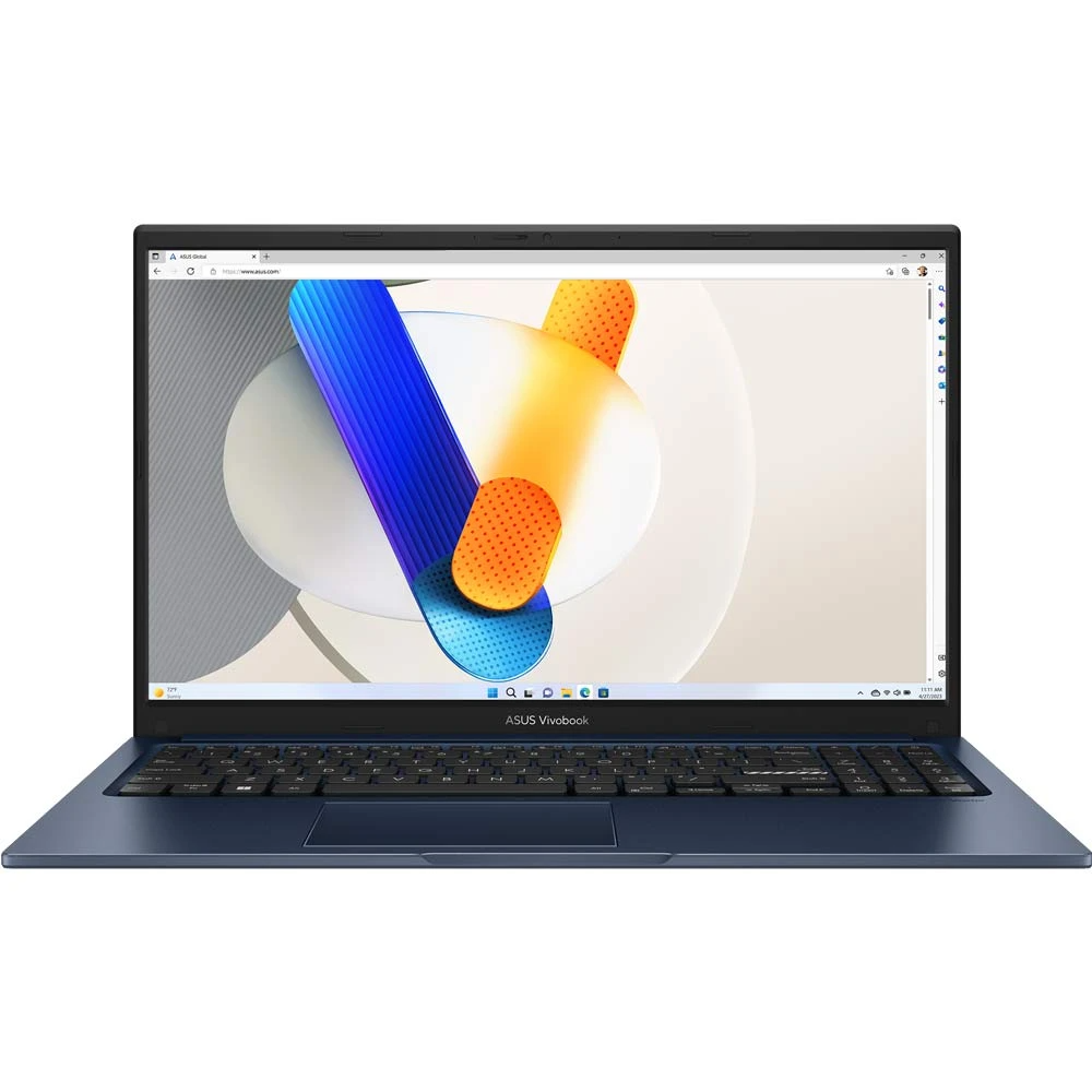 ASUS Vivobook X1504VA-BQ4172, INTEL Core 5-120U, 8GB DDR5 (ON BOARD), 512GB SSD, 15.6 INCH FHD, INTEL GRAPHICS, FREE DOS, COOL SILVER LAPTOP